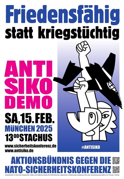 Demonstration gegen die NATO-Sicherheitskonferenz