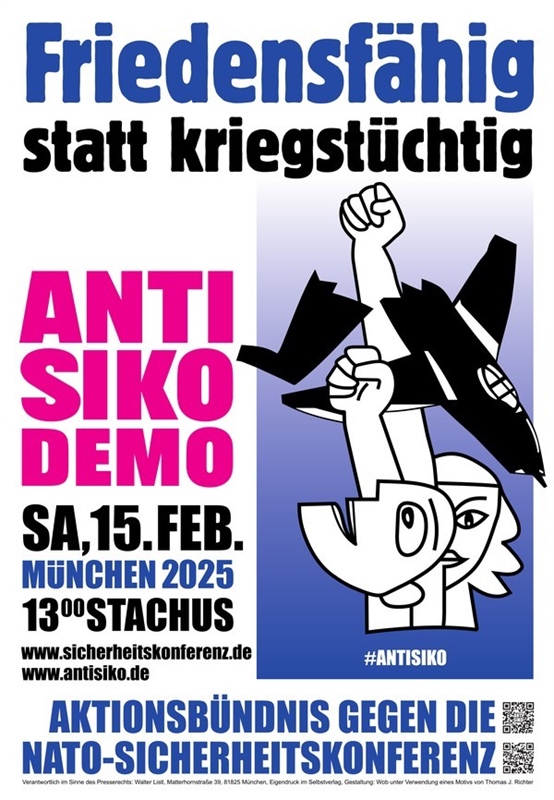 Demonstration gegen die NATO-Sicherheitskonferenz