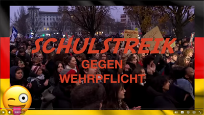 Video zum Schulstreik gegen die Wehrpflicht