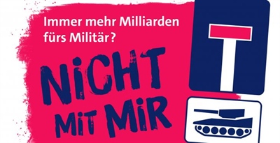 Abrüstungsappell "Immer mehr Milliarden fürs Militär? Nicht mit mir!"