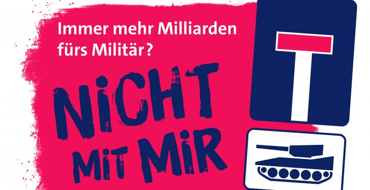 Abrüstungsappell "Immer mehr Milliarden fürs Militär? Nicht mit mir!"