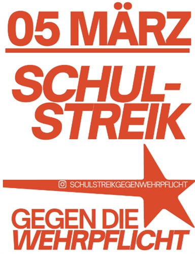 Schulstreik gegen die Wehrpflicht