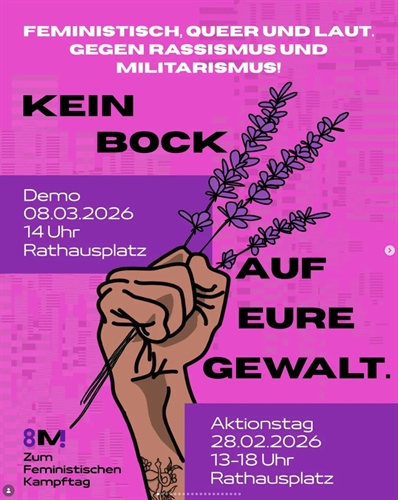8. März: Internationaler Frauentag