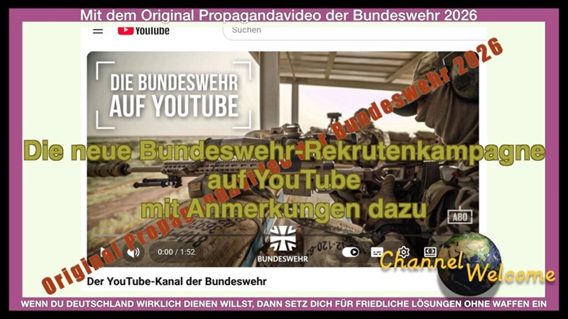Die neue Bundeswehr-Rekrutenkampagne auf YouTube