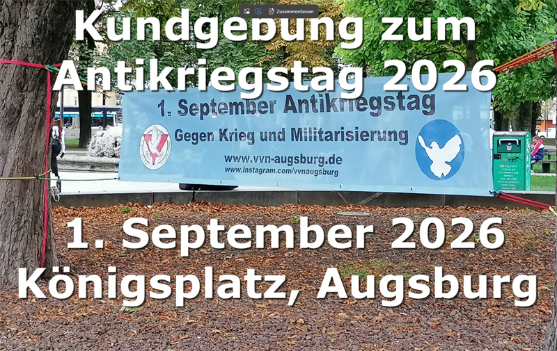 Video von der Kundgebung zum Antikriegstag