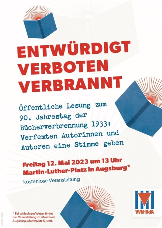 Lesung zum 90. Jahrestag der Bücherverbrennung 1933