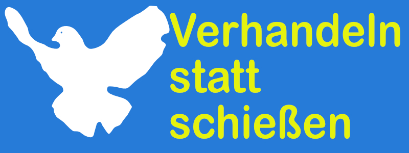 Frieden für die Ukraine - Verhandeln statt Schießen