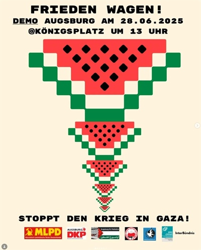 Frieden wagen! Demo für einen sofortigen Waffenstillstand in Gaza