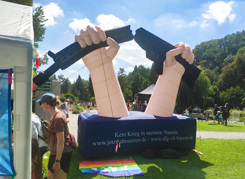 Kinderfriedensfest 2025 – Stand der Augsburger Friedensinitiative