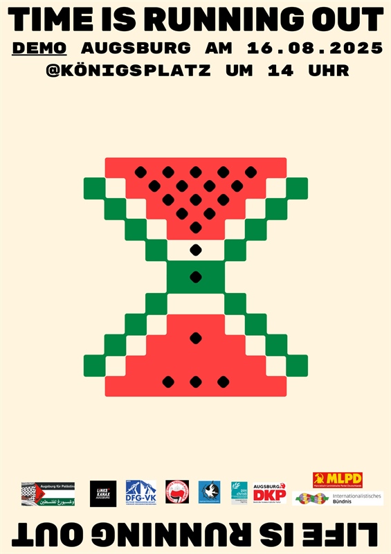 Die Zeit läuft ab! Demo für einen sofortigen Waffenstillstand in Gaza