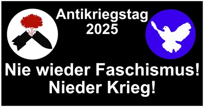 Kundgebung zum Antikriegstag 2025